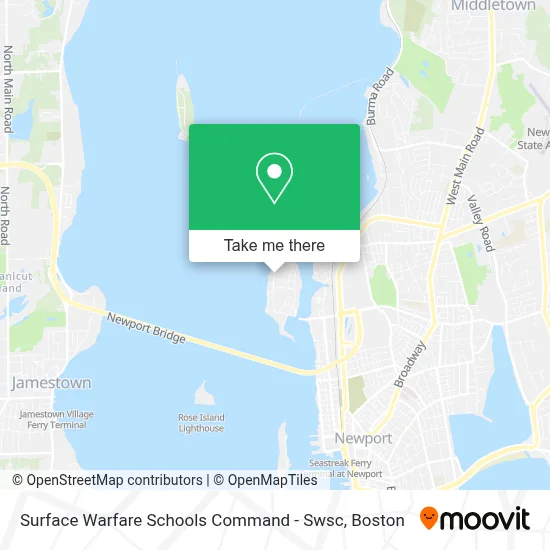 Surface Warfare Schools Command - Swsc map