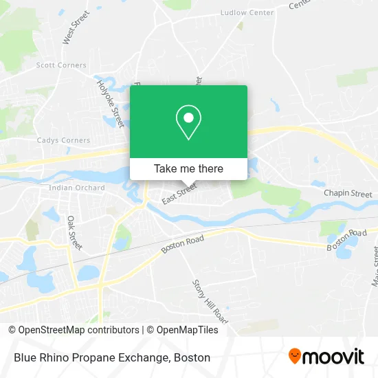 Blue Rhino Propane Exchange map