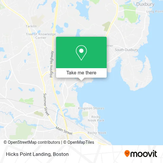 Hicks Point Landing map