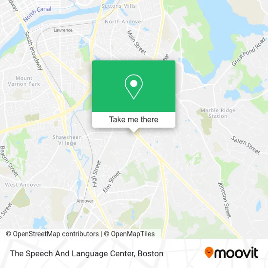The Speech And Language Center map