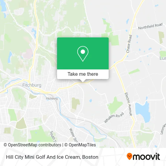 Hill City Mini Golf And Ice Cream map