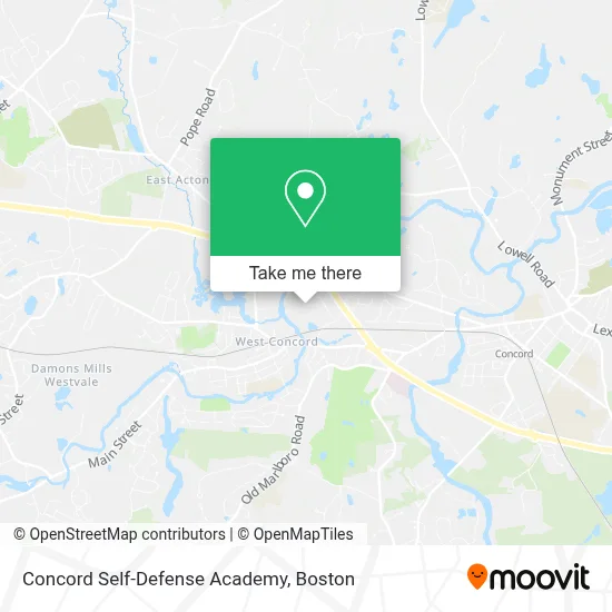 Concord Self-Defense Academy map