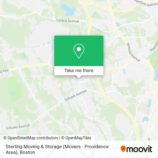 Sterling Moving & Storage (Movers - Providence Area) map