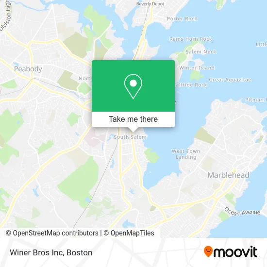 Winer Bros Inc map