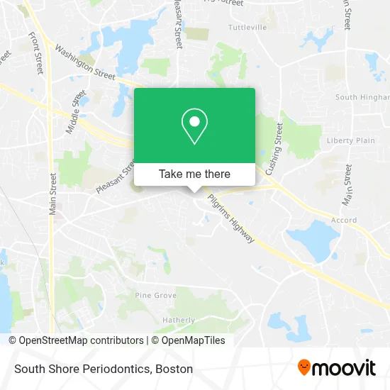 South Shore Periodontics map