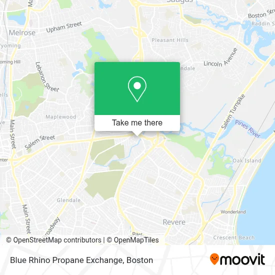Blue Rhino Propane Exchange map