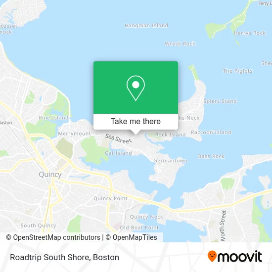 Roadtrip South Shore map