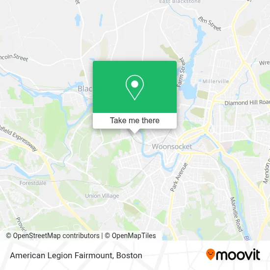 American Legion Fairmount map