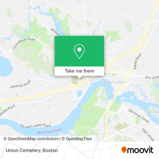 Union Cemetery map