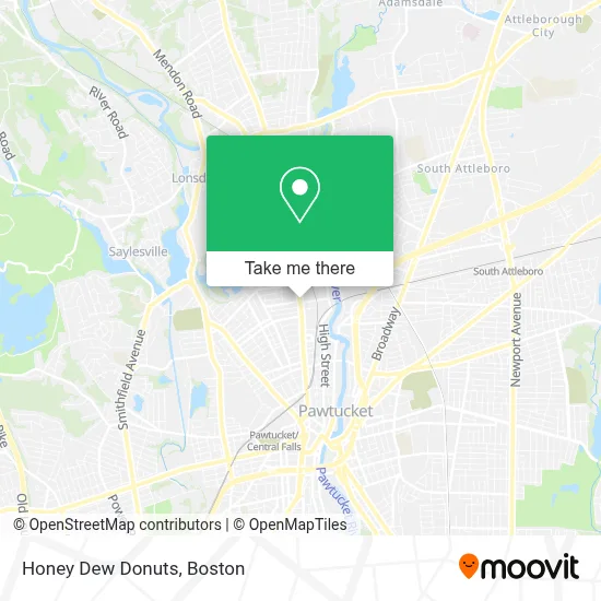 Honey Dew Donuts map