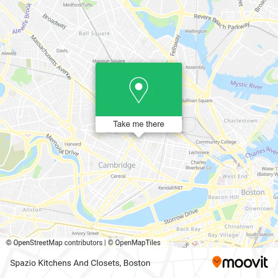 Spazio Kitchens And Closets map