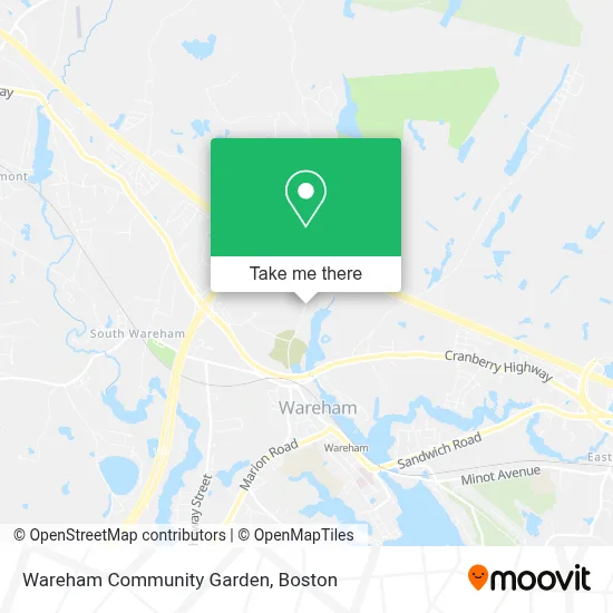 Wareham Community Garden map