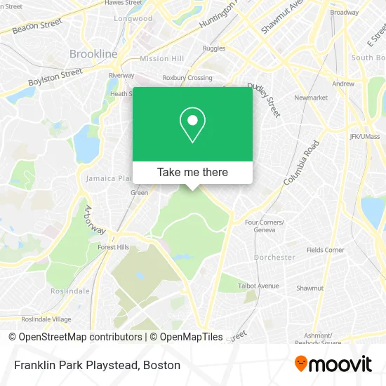 Franklin Park Playstead map