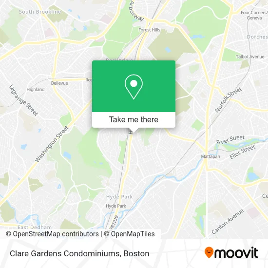 Clare Gardens Condominiums map