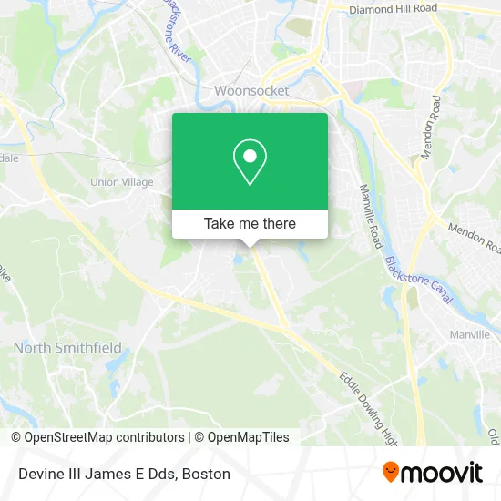 Devine III James E Dds map