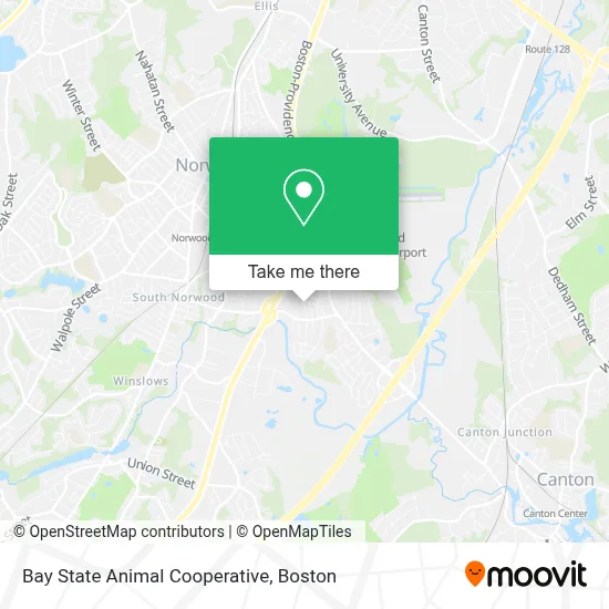 Bay State Animal Cooperative map