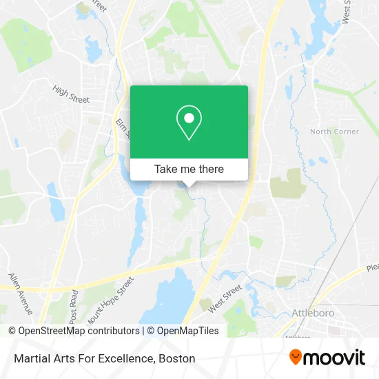 Martial Arts For Excellence map