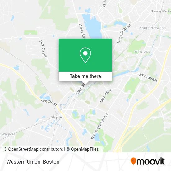 Western Union map