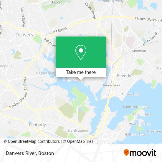 Danvers River map