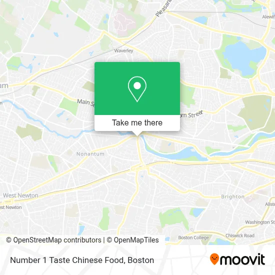 Number 1 Taste Chinese Food map