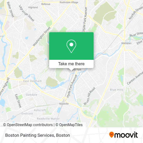 Boston Painting Services map