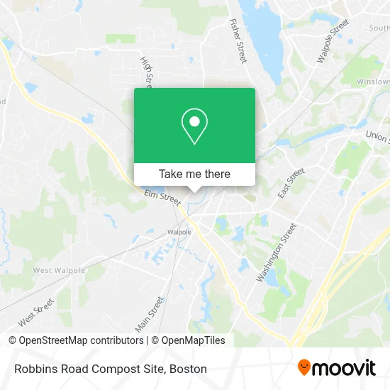 Robbins Road Compost Site map