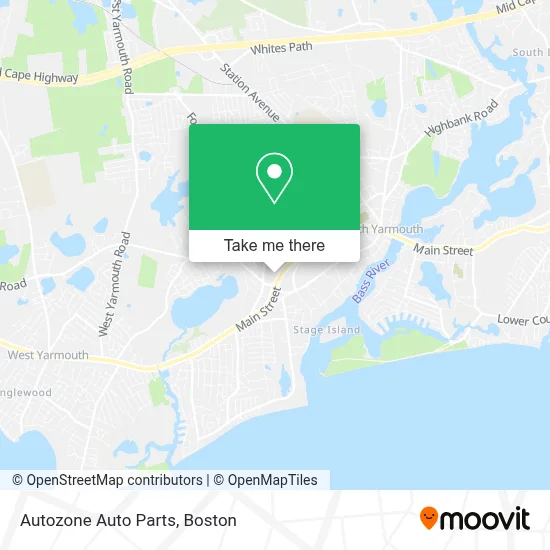 Autozone Auto Parts map