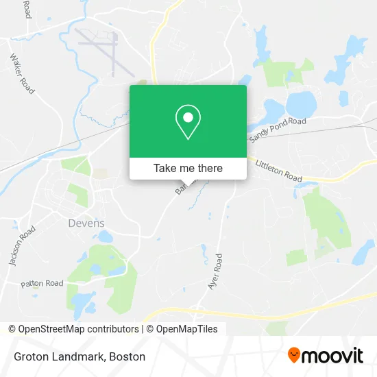Groton Landmark map