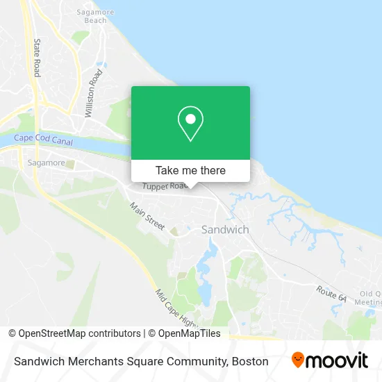 Sandwich Merchants Square Community map
