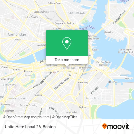 Unite Here Local 26 map