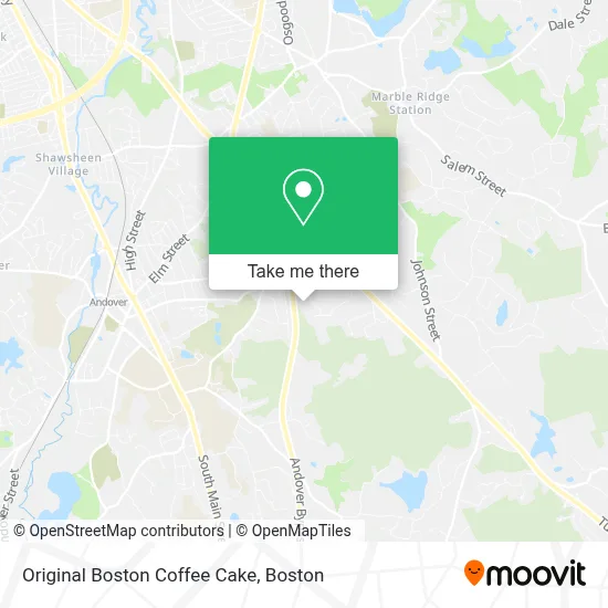 Original Boston Coffee Cake map