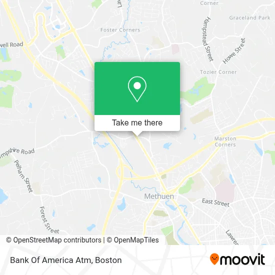 Bank Of America Atm map