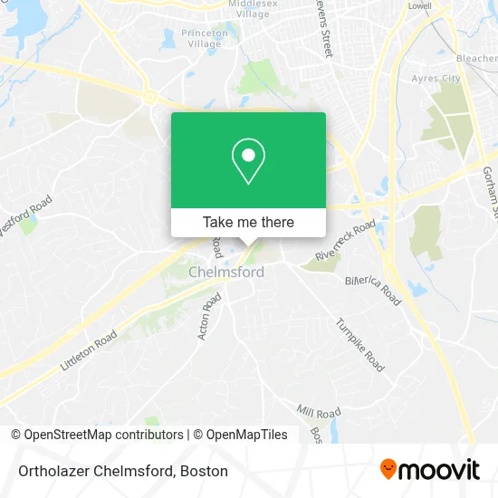 Ortholazer Chelmsford map