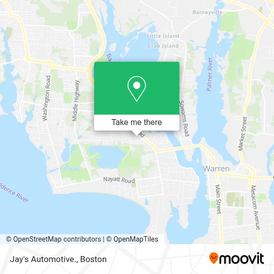 Jay's Automotive. map