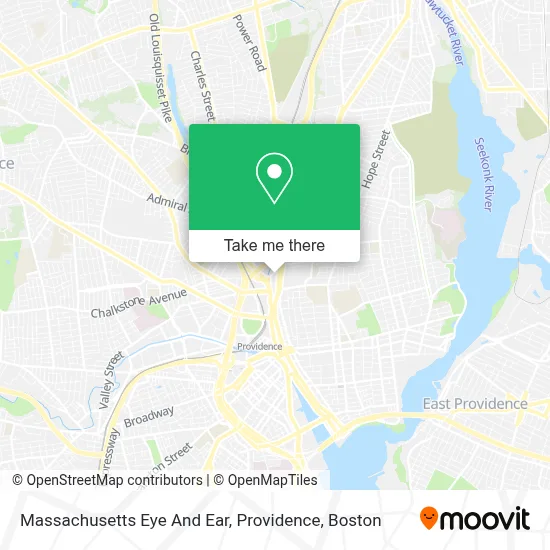 Massachusetts Eye And Ear, Providence map
