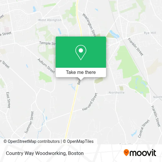 Country Way Woodworking map