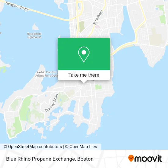 Blue Rhino Propane Exchange map