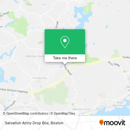 Salvation Army Drop Box map