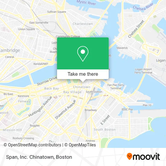 Span, Inc. Chinatown map