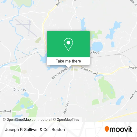 Joseph P. Sullivan & Co. map