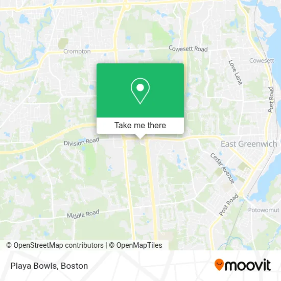 Playa Bowls map