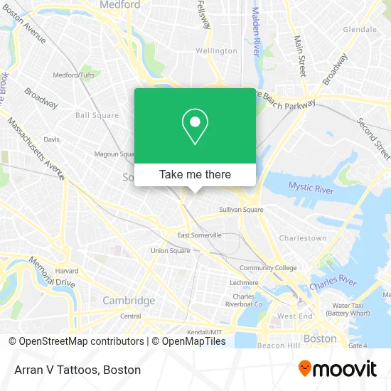 Arran V Tattoos map