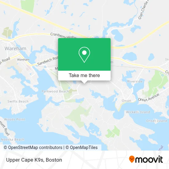 Upper Cape K9s map