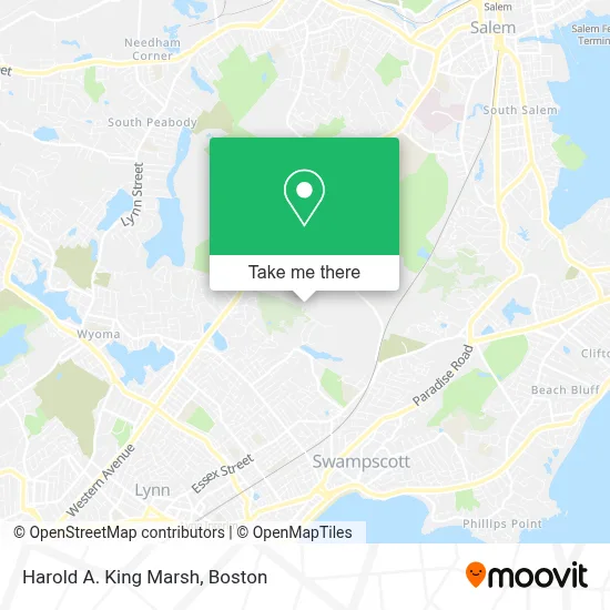Harold A. King Marsh map