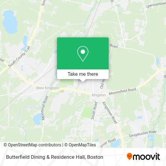 Butterfield Dining & Residence Hall map