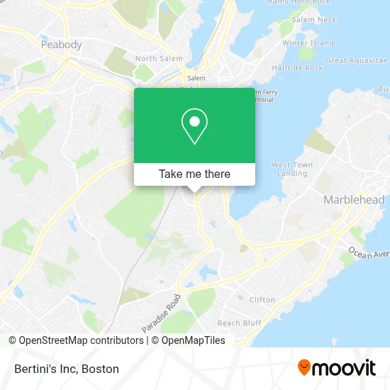 Bertini's Inc map