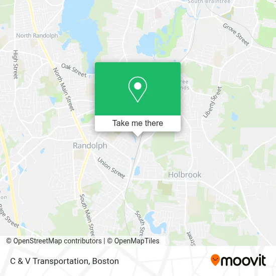 C & V Transportation map