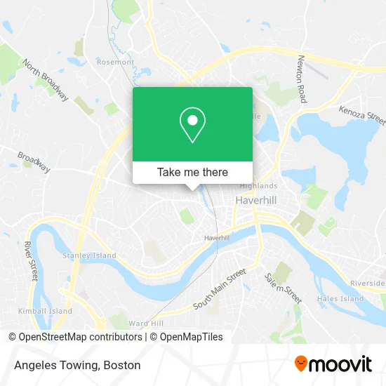 Angeles Towing map