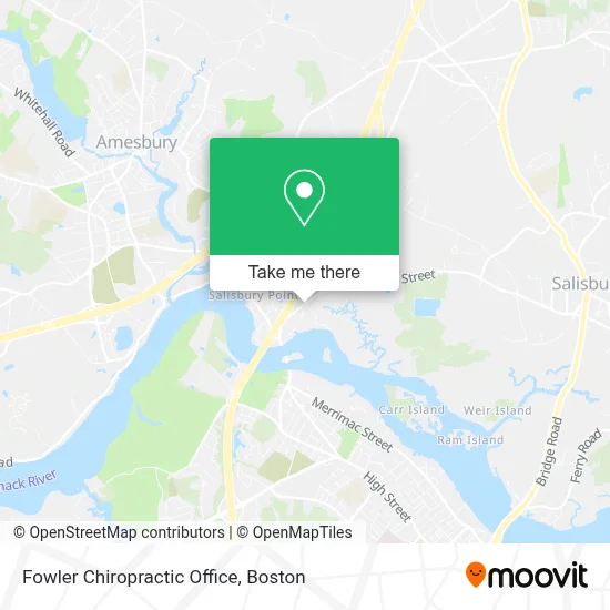 Fowler Chiropractic Office map