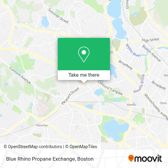 Blue Rhino Propane Exchange map